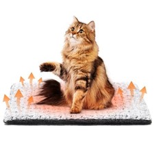 Self Warming Cat Bed 24 x 18 in - Dogs Cat Beds for Indoor 1 Pack M: 24 x 18 in