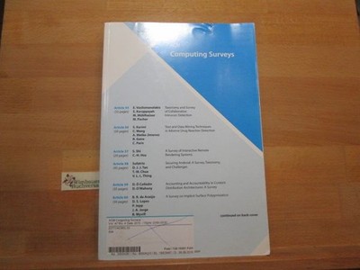 ACM Computing Surveys. Volume 47, Number 4, 2015