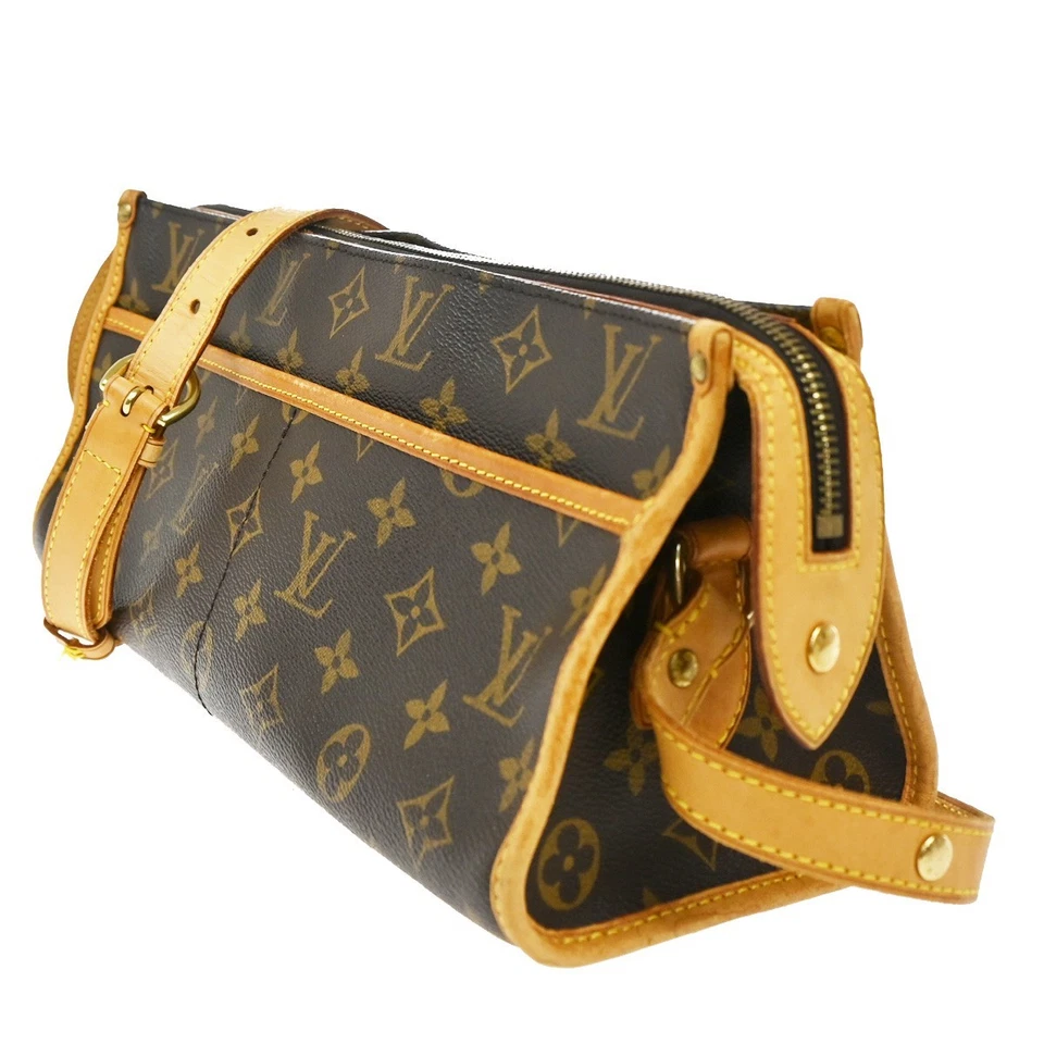 Bolso de Hombro Largo LOUIS VUITTON LV Popincourt Monograma Marrón M40008 35TA206 Foto 2 de 4