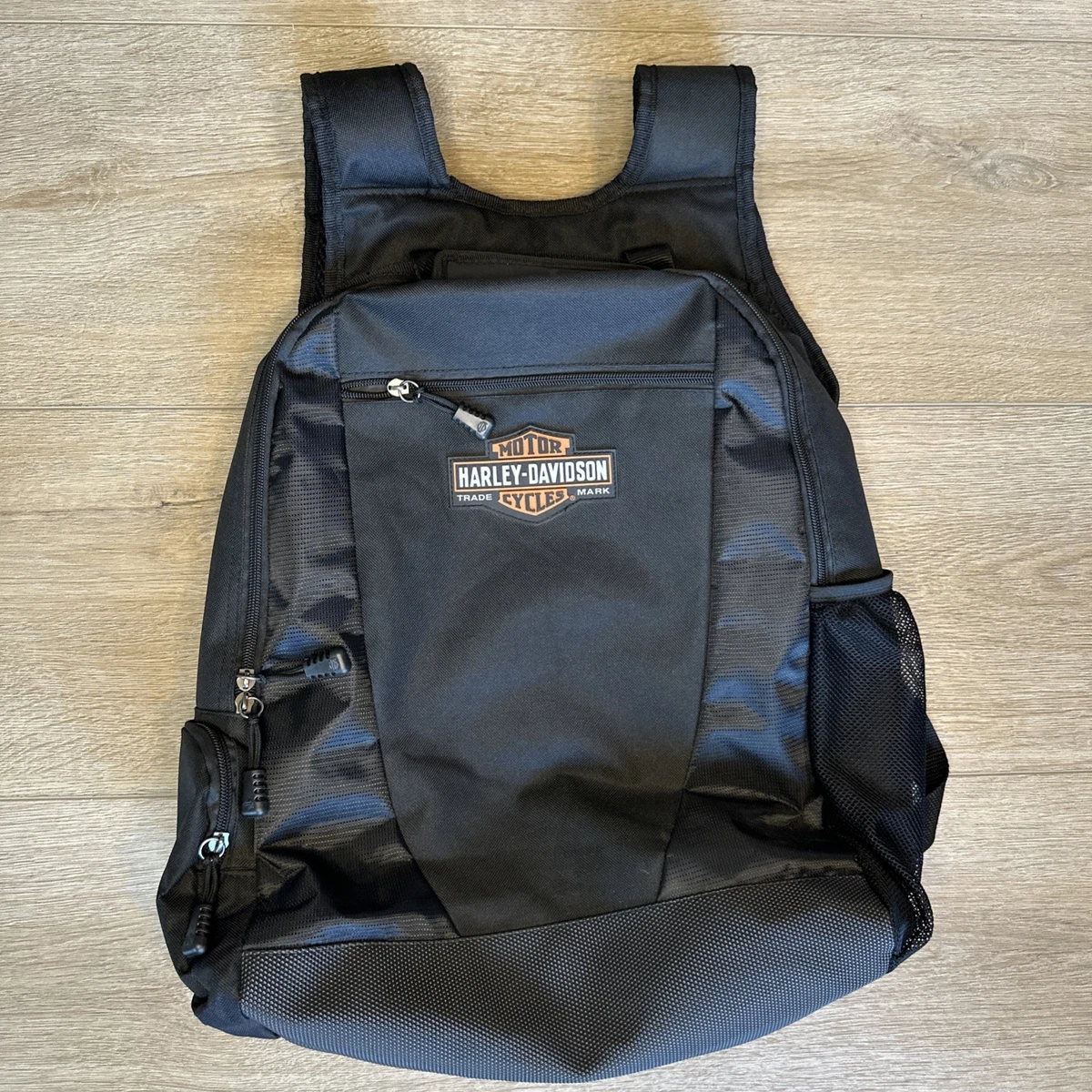 NWOT Harley-Davidson Black & Purple Drawstring Bag Harley-Davidson Black Medium Bags for Men for sale | eBay main image 3