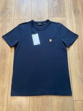 Belstaff Cotton Jersey T-Shirt Dark Ink Size Large