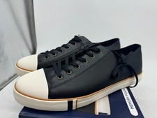 Ben Sherman Hadley Lo Sneakers Men's Black White Lace-Up Low Top Casual - 13