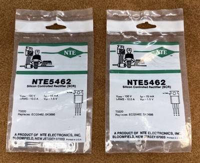 NEW NTE Electronics NTE5462 Silicon Controlled Rectifier SCR 100V (ECG5462) 2 Pk