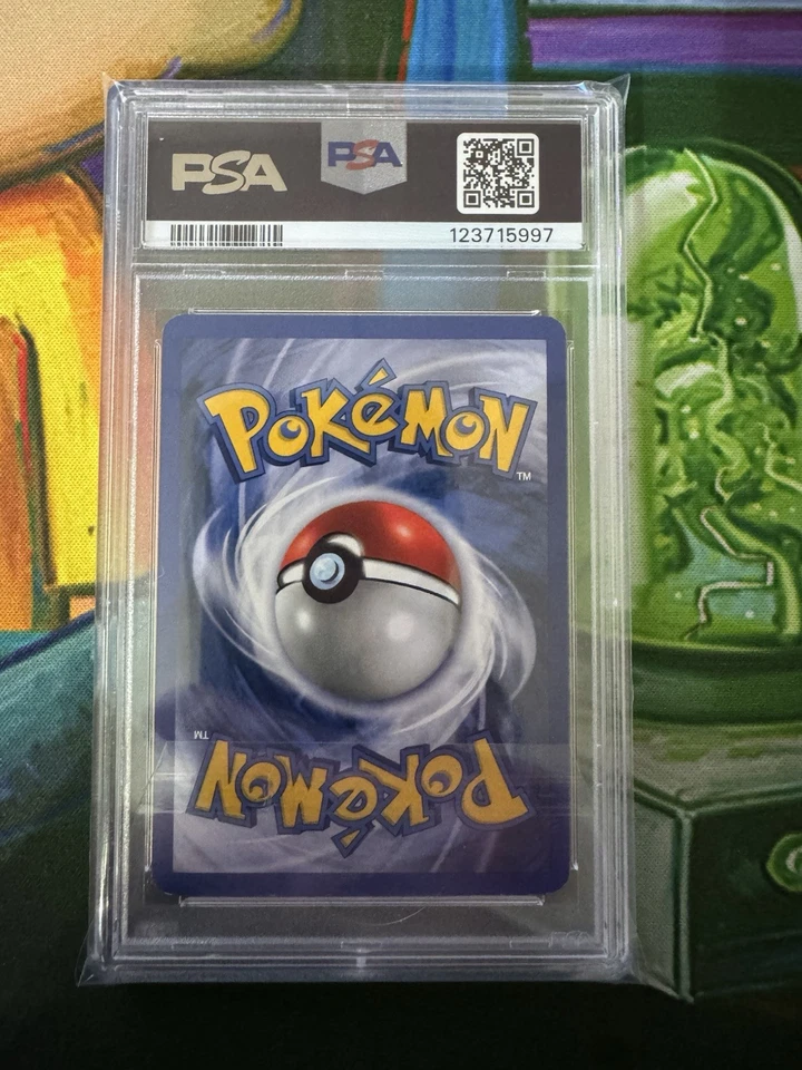 2000 Pokemon Charizard Holo Base Set 2 Holo Fire Swirl PSA 7 NM #4 - Image 2 of 2