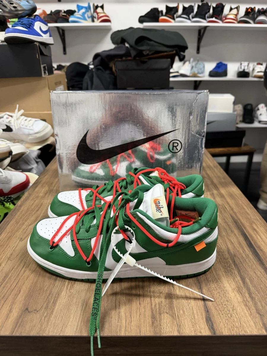 Preços baixos em Nike Dunk Low x OFF-WHITE Pine Green 2019 | eBay
