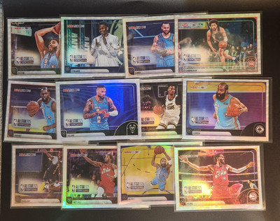 2026 Topps Hoops All-Star Lot 12 Cards - Steph Curry, Tatum, Edwards, Cade