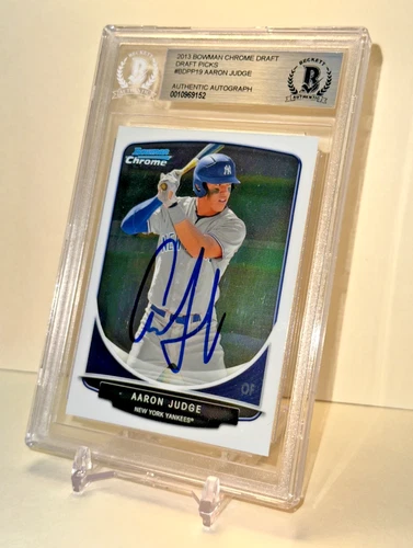 2013 Bowman Chrome Draft - Aaron Judge Auto - Becket Authentic Autograph #BDPP19