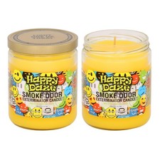Smoke Odor Exterminator 13oz Jar Candles Happy Daze, 2 2 Pack