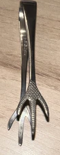 Vintage Solid Silver Claw Sugar Tongs/Nips EMILE VINER c1960 10 grams