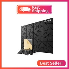 18 Pack Geometric Design Sound Proof Foam Pan...
