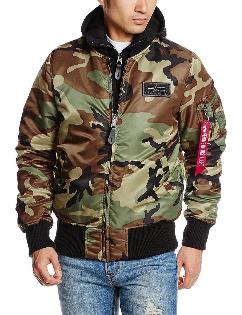 Alpha Industries Men's MA-1 D-TEC Flight Jacket Lightweight Excellent Condition