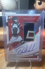 2021 Panini Immaculate-Rookie Patch Auto Dalton  Varsho #116 Red/25(AU, MEM, RC)