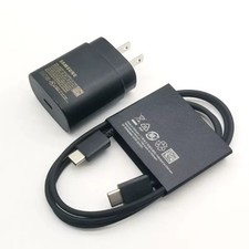 Samsung 25W US Charger PD Super Fast Charging Adapter 3A Type C Cable For Galaxy
