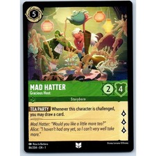 Mad Hatter 86/204 Disney Lorcana Trading Card Single