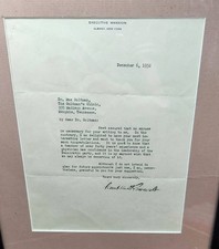 Franklin D Roosevelt Signed 1932 TLS Letter Dr Max Goltman Memphis TN Autograph