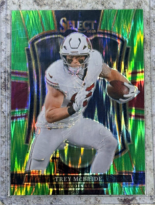 2025 Select Trey McBride Cardinals Premier Level Green Shock Prizm #124 /699