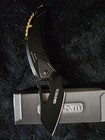 WarTech Black Aluminum Pocketknife Drop Point Stainless Steel Blade Liner Lock — photo 1