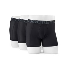 Jockey Men's Underwear Active Mesh Boxer Brief - 3 Pack, Black, S