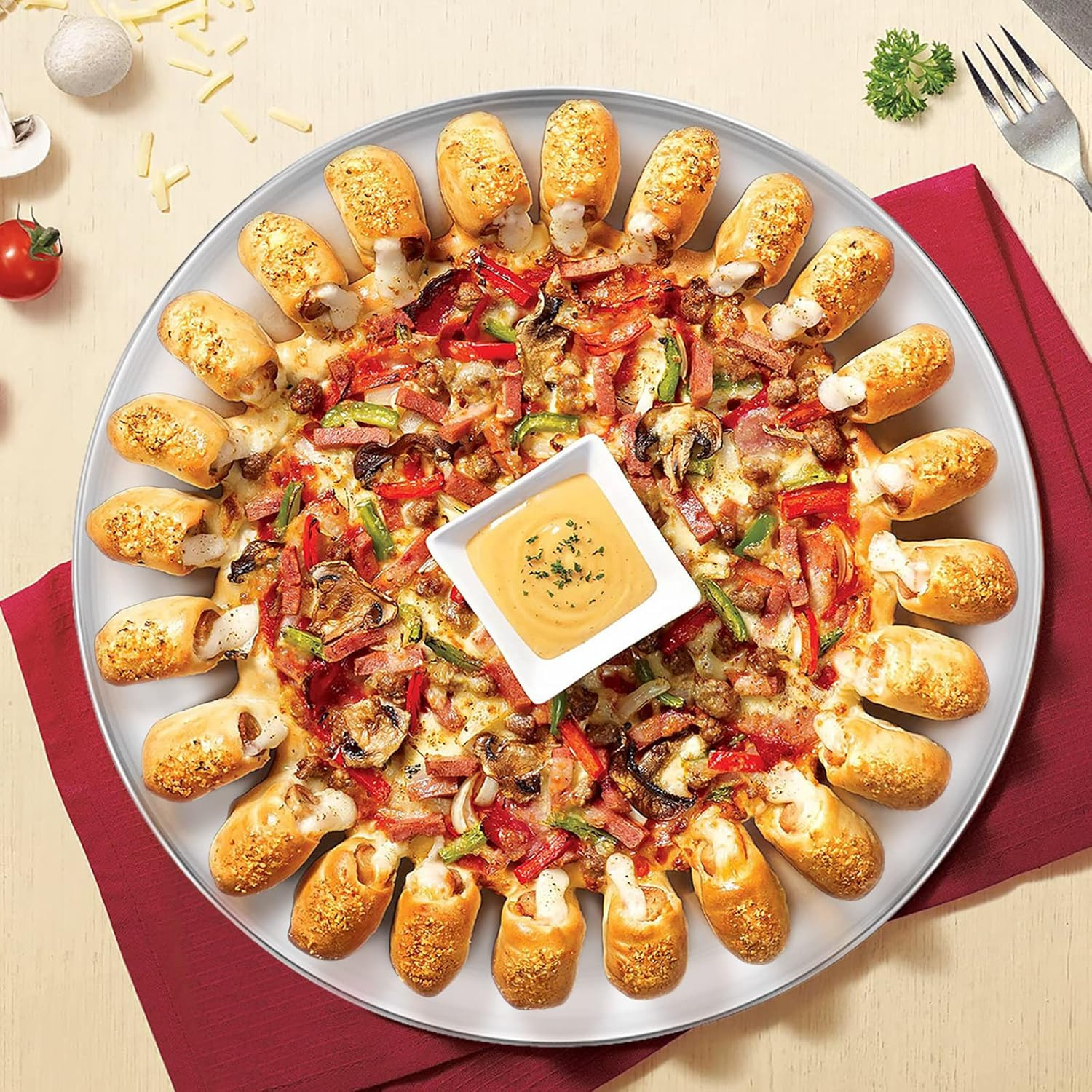 2 Pack Stainless Steel Pizza Pan 13 Inch Round Pizza Tray Pizza Baking Sheet