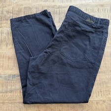 Brioni Mens 42 Marmolada Black Straight Leg P...