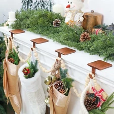 6 Pack Garland Hangers for Mantle Heavy Duty Christmas Stocking Holders Metal...