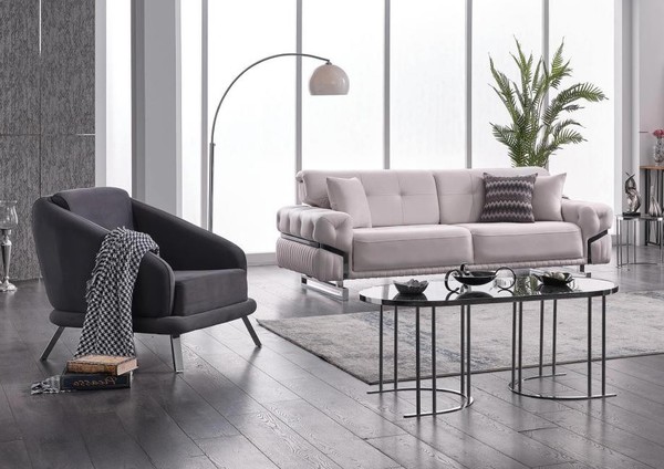 Wohnzimmer Sofagarnitur Dreisitzer Sessel Luxus Couch Set 3+1 Sitzer-image