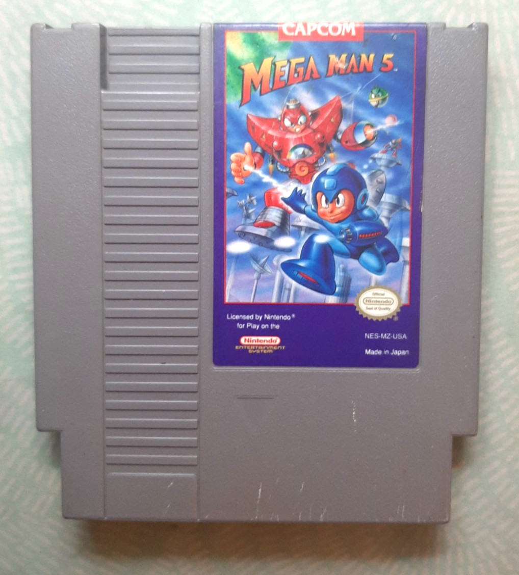 MEGA MAN 5 for Nintendo NES -  FANTASTIC game!  Tested & working well!