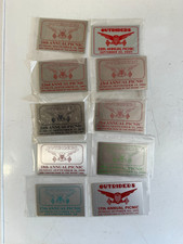 Outriders Car Club Lot Of 10 Aluminum Car Dash Plaques New Nos Trog Scta