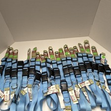 Alliance Products Adjustable Nylon Dog Collar Large 18-26" Blue LOT OF 19 