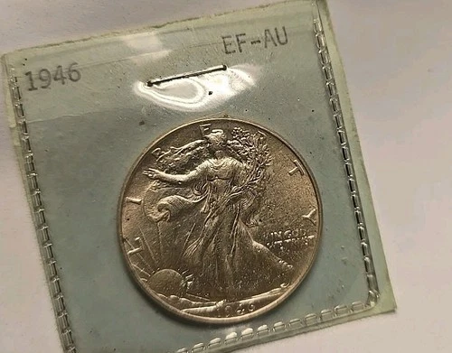 1946 AU Walking Liberty Half Dollar.                                        T173