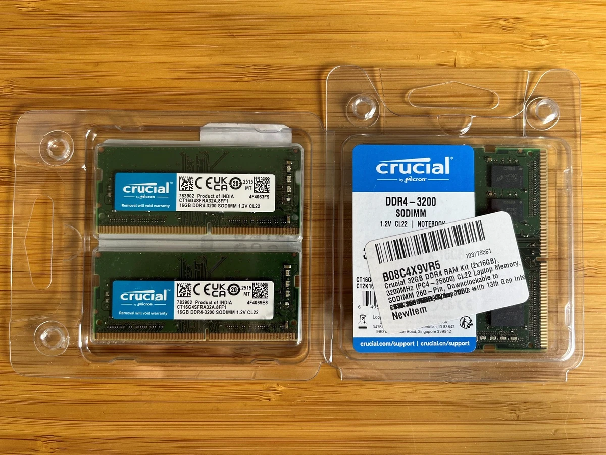 Crucial DDR4 SDRAM 32 GB Total Capacity Memory (RAM) for sale | eBay