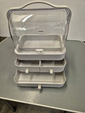 Caja de almacenamiento de cosméticos - Organizador de maquillaje de escritorio con cajón para el cuidado de la piel