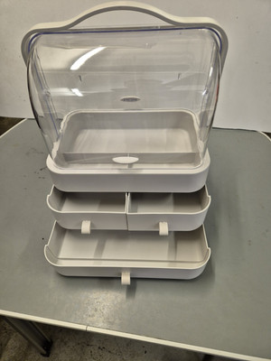 Kosmetik Aufbewahrungsbox - Schreibtisch Make-up Organizer mit Schublade für Hautpflege