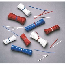 6" Wire In Plastic Twist Ties, Pk10000, 5Crp6