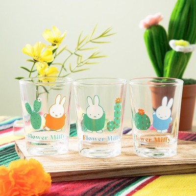 Flower Miffy Mini Glass Cactus Saboten Set of 3 Japan Limited NEW 2025 KAWAII
