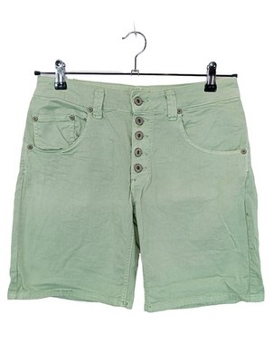PLEASE High-Waist-Shorts Damen Kurze Hose Gr. DE 40 khaki Casual-Look