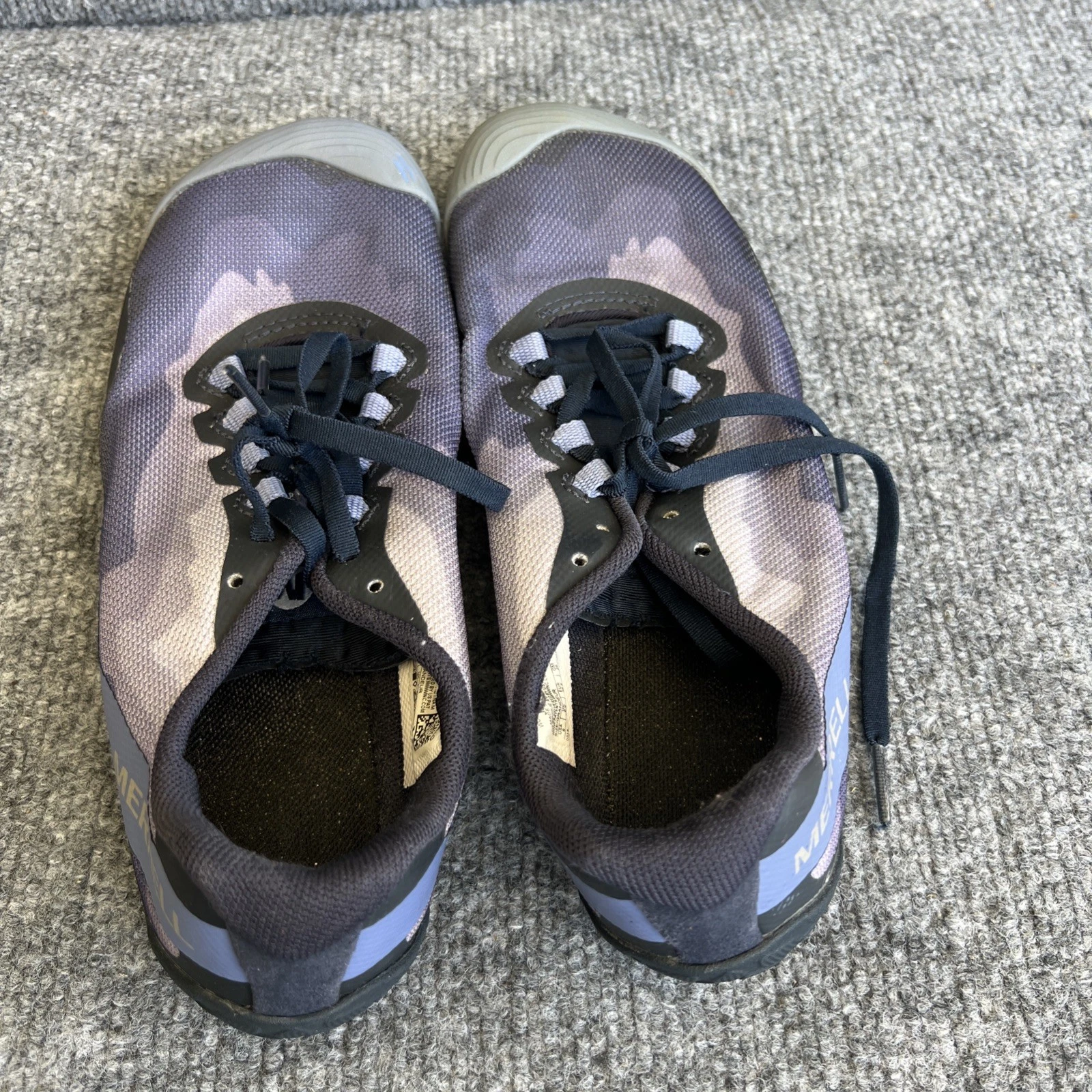 Merrell Vapor Glove 4 Womens 8 Purple Camo Athletic Barefoot Minimalist Shoes