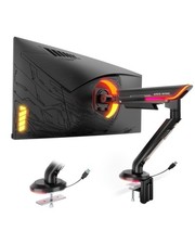 Single Monitor Mount with RGB, Heavy-Duty Gaming Monitor Arm fits for 24"-57"...