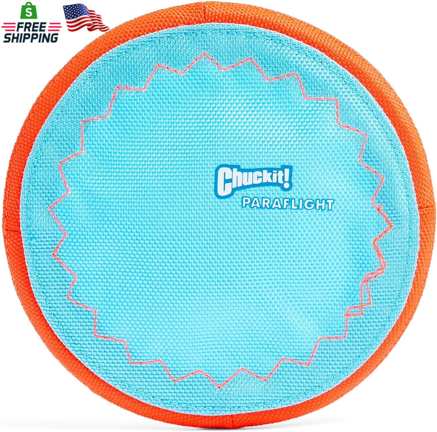 Paraflight Flying Disc Dog Toy - Water Floating Flyer - Durable Nylon Constructi