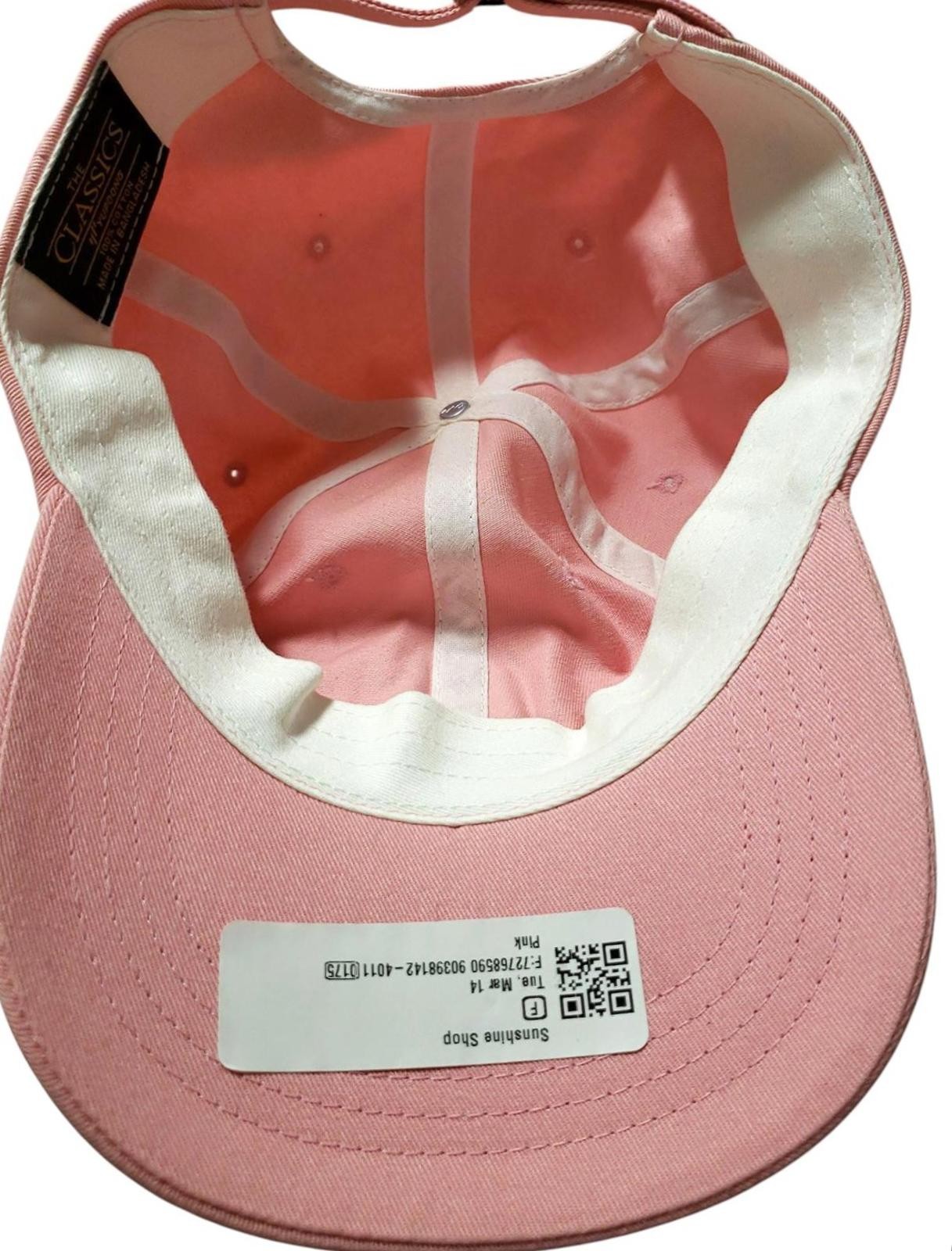 The Classics Adjustable Pink Cap - Embroidered 'C… - image 5