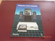 PHILIPS HI-FI 1983/84 BROCHURE/CATALOGUE COMPACT DISC/CD/SEPERATES RANGE *READ*