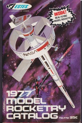 1977 Estes Flying Model Rocketry Catalog X-15 Star Trek Space Shuttle &c