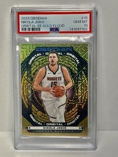 Nikola Jokic Gold /10 PSA 💎 10🔥2024-25 Obsidian Orbital LOW POP MVP
