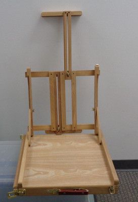 Unbranded Adjustable folding Wooden Easel With Pull Out Drawer