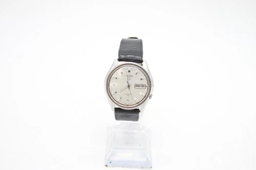 F Vintage Gents Seiko 5 Automatic Running 7009-8150 Keeping Time 21 Jewels