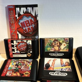 Sega Genesis Console Bundle w/ 1 Controller & 10 Games - MK-1631 Working