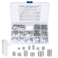 Madenschrauben Schraubenset 240 StüCk M3 M4 M5 M6 M8 Edelstahl Innensechskant
