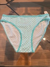 Victoria's Secret VTG 95 Cotton Thin teal  Bikini Panties Small New