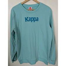 Kappa XL Crewneck Sweatshirt Men's Light Blue Teal Crew Neck