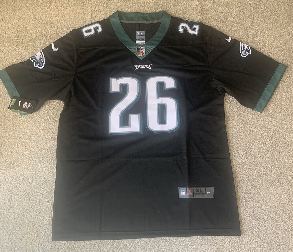 NWT Men's Nike Saquon Barkley Black Jersey 2XL XXL Eagles | eBay